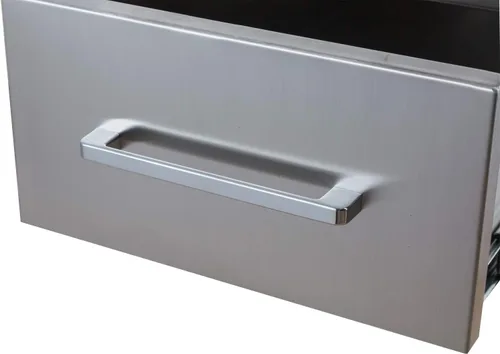Vista 7 de Cajones de cocina para exteriores, acero inoxidable, 14 pulgadas de ancho x 8-1/2 pulgadas de alto x 23 pulgadas de profundidad, montaje empotrado