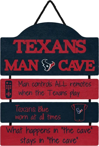 Vista 8 de NFL Team Logo Mancave Man Cave Hanging Wall Sign