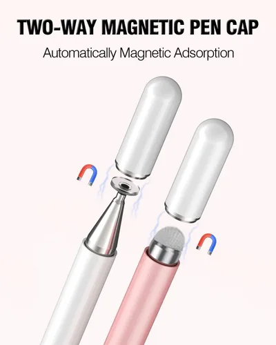 Vista 6 de Lápiz Stylus para Pantalla Táctil, 2 en 1 Lápices Stylus Compatibles con Todos los Dispositivos de Pantallas Táctiles, Tabletas, iPhone, iPad