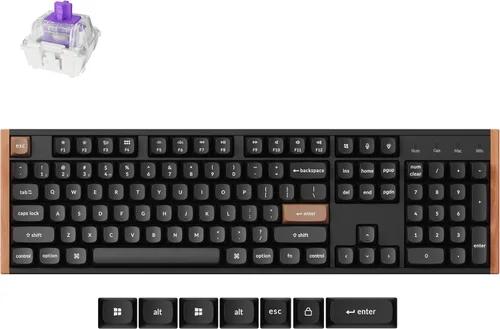 Vista 11 de Keychron K10 HE QMK Teclado mecánico personalizado inalámbrico para juegos, 2.4 GHz/Bluetooth/con cable tamaño completo intercambiable en caliente