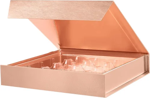 Vista 8 de BAKIPACK 6 cajas de trufas de oro rosa, cajas de chocolates, cajas