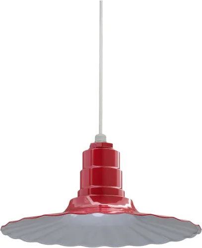 Vista 60 de Steel Lighting Co. Colgante Eagle Rock Lámpara montada en el techo Onda radial de 16 pulgadas vástago de 12 pulgadas Acero resistente