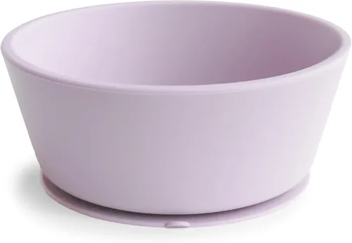 Vista 11 de mushie Tazón de Succión de Silicona Diseño Antideslizante Libre de BPA (Blush)