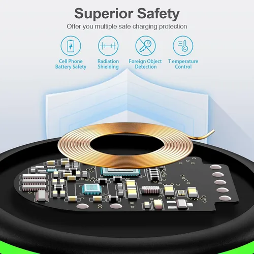 Vista 6 de Pixel 10 Teléfono Android Cargador inalámbrico Pad Soporte de carga rápida para Google Pixel 10 10 Pro 10 Pro XL 9 8 7,15W Estación de carga