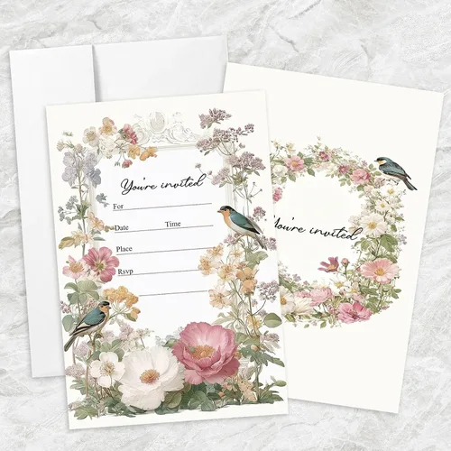 Vista 14 de AEHIE 20 juegos de invitaciones de bautizo con forma de fiesta de bautizo para baby shower, con sobres, tarjetas de invitaciones con cruz dorada
