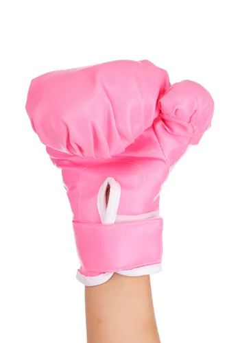 Vista 3 de Guantes de Disfraz de Boxeo Rosas para Niños Multicolor
