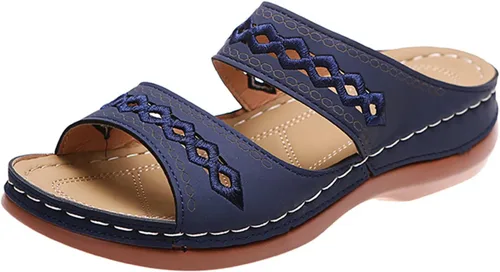 Vista 8 de Ladmiple - Sandalias ortopédicas de verano para mujer con soporte de arco para fascitis plantar
