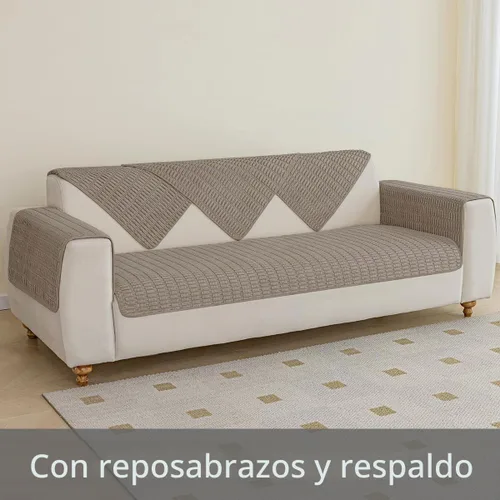 Vista 2 de Muamar Funda para Cama de Perro Protector de Sofá, Fundas de Sofá Impermeables Antideslizantes para Sala de Estar Fundas de Sofá, Tapete de Sofá