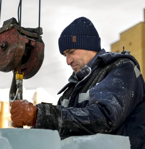 Vista 7 de Wmcaps Gorros cálidos para hombres y mujeres, gorro con forro polar cálido para invierno, unisex, a la moda, gorro de punto con puños