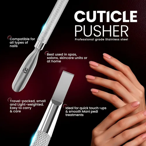 Vista 2 de Utopia Care, Removedor de cutícula profesional Professional Stainless Steel Cuticle Remover & Cutter, Durable Manicure & Pedicure Tool for Finger