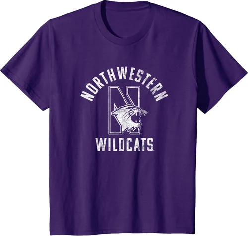 Vista 3 de Northwestern University Wildcats - Camiseta grande, Púrpura