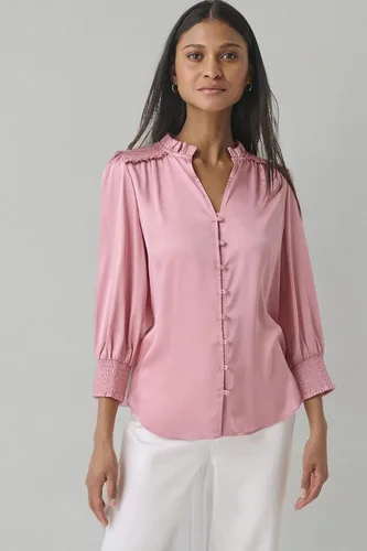 Vista 5 de Karl Lagerfeld Paris Blusa deportiva suave de manga larga para mujer