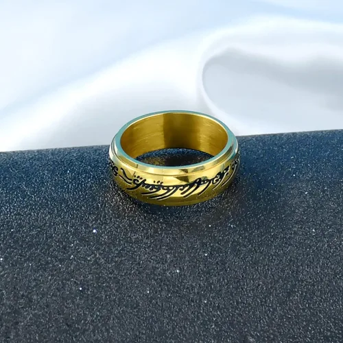 Vista 6 de Anillo de poder para hombres y mujeres, anillo para ansiedad de Lord of the Rings