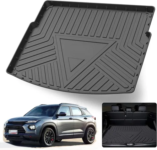 Vista 17 de Elsetyler Revestimiento de carga para viaje 2021 – TPO negro para todo tipo de clima, resistente al agua, bandeja de carga trasera, protector