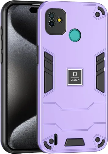 Vista 423 de Funda compatible con Redmi A1, compatible con Redmi A2 2 en 1 [PC dura + TPU], funda de teléfono negra