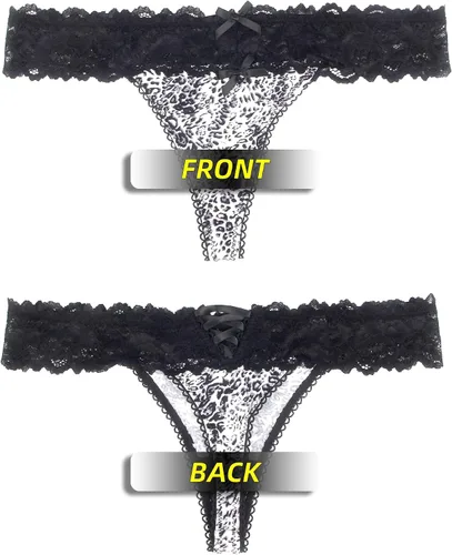 Vista 21 de ohyeah Tangas sexy de encaje tangas bragas de tiro bajo ropa interior para mujer de algodón entrepierna braga tangas bragas 4-18