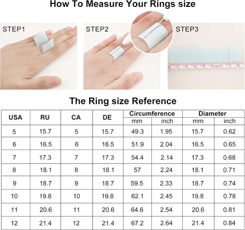 Vista 5 de BiCINE Anillo para la ansiedad para mujeres y hombres 8 unidades anillos para la ansiedad de acero inoxidable anti ansiedad anillos giratorios