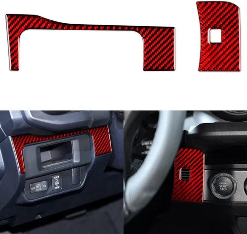 Vista 38 de NVCNX Real Premium Fibra de carbono compatible con Toyota Tacoma 2016-2017 Accesorios Car Dash Bed Interruptor de luz Panel Panel Cubierta