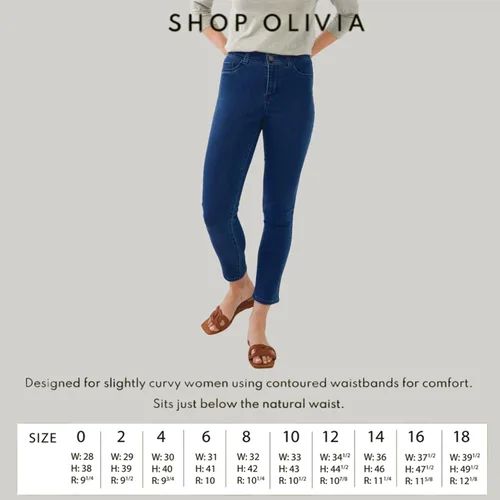 Vista 4 de Vaqueros de vestir franceses para mujer, clásicos, jeans de pierna recta Olivia