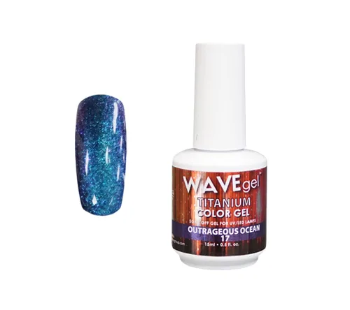 Vista 24 de WAVEGEL - Esmalte de uñas en gel con purpurina, colección Titanio, #28 Twinkle Pink I 0.5 onzas