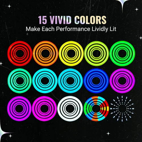 Vista 5 de UltraPoi Barra luminosa LED ultraligera (individual) - Rainbow LED para Poi Raves y conciertos