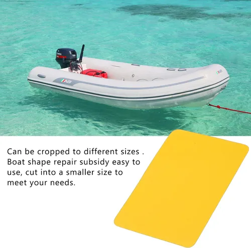 Vista 2 de Astibym Kit de parches de reparación, juego de parches de PVC profesional 6 piezas para kayak (amarillo), navegación