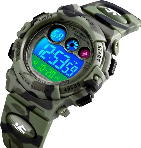 Vista 4 de CakCity Kids Watches Digital Sport Watches for Boys Girls Outdoor Waterproof Watches with Alarm Stopwatch Military Child Wrist Watch Ages 5-10