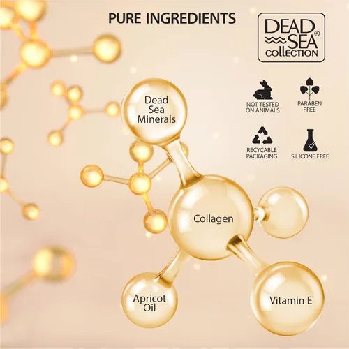 Vista 2 de Dead Sea Collection Suero para la cara con colágeno 3X, minerales del mar muerto y vitamina E, hidratante nutritivo antienvejecimiento