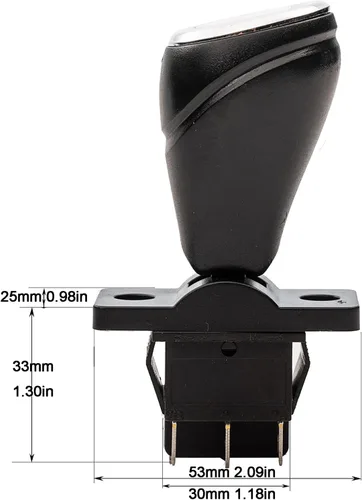 Vista 4 de Weelye Piezas de repuesto de juguete para niños, interruptor de palanca de mando, interruptor de palanca de cambios para parachoques eléctrico