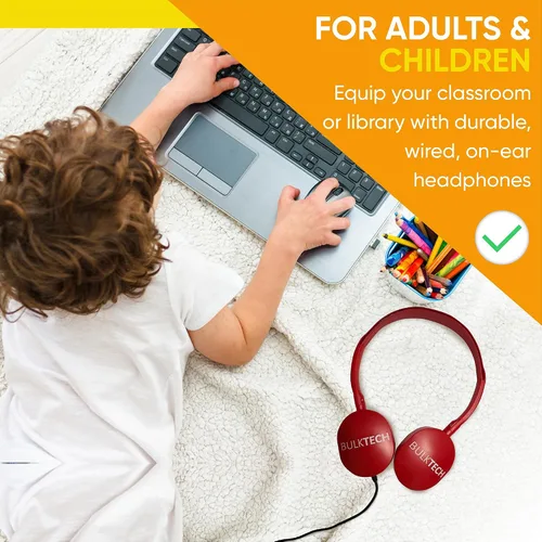 Vista 6 de 1 paquete de auriculares de goma con cable con conector de 0.138 in, color negro