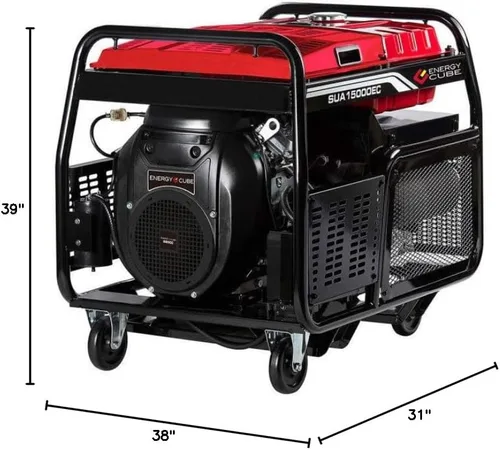 Vista 2 de A-iPower SUA15000EC SUA15000E Generador ultra resistente de 15,000 vatios, cumple con EPA/CARB