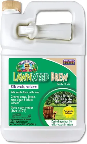 Vista 11 de Bonide Capitán Jack's Lawnweed Brew, 32 oz Spray listo para usar Fórmula de acción rápida, controla malezas, musgo, algas, líquenes y enfermedades