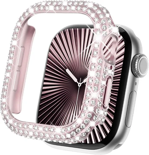 Vista 30 de KADES - Paquete de 10 fundas brillantes con protector de pantalla para Apple Watch de 1.772 in Full Protection, Built-in Screen Protector