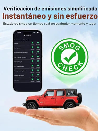 Vista 7 de Rocco OBD2 escáner Bluetooth para iOS y Android, sin suscripción