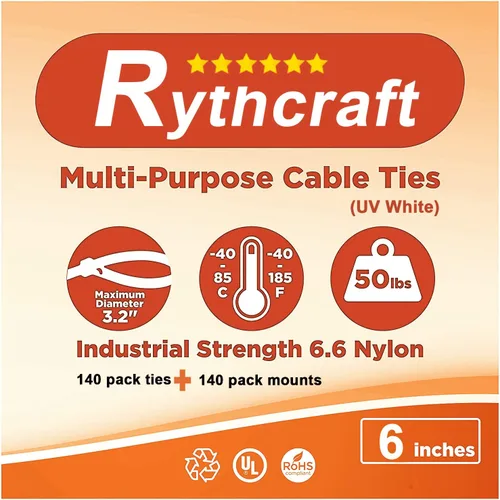 Vista 7 de Paquete de 140 soportes adhesivos para bridas de cables de 3/4 pulgadas con clips de alambre multiusos con orificio para tornillo, palo de anclaje