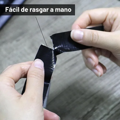 Vista 6 de JIALAI HOME Cinta adhesiva negra, 1 pulgada x 60 yardas, resistente, flexible, sin residuos, cinta impermeable para todo clima, resistente a