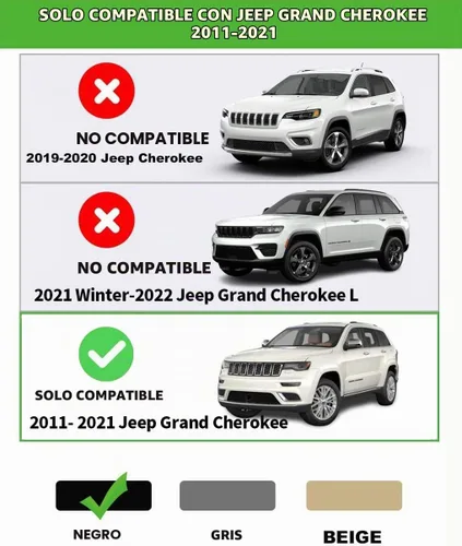 Vista 7 de Cubierta de carga estilo de fábrica para maletero de Jeep Grand Cherokee Accesorios para maletero de carga 2011-2020 2021 Negro retráctil, escudo