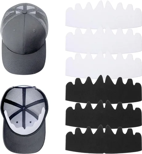 Vista 8 de YUXIANLB 10 piezas de gorras de béisbol negras, moldeadores de fieltro para Negro