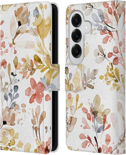 Vista 57 de Head Case Designs Officially Licensed Ninola Beige Wild Grasses Leather Wallet Case Compatible with Samsung Galaxy A07 4G