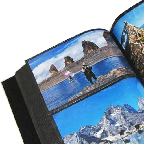 Vista 2 de CATPAN Álbum de fotos de 4 x 6, álbumes de fotos de cuero con capacidad para hasta 200 fotos, álbum de fotos grande vintage utilizado para apreciar
