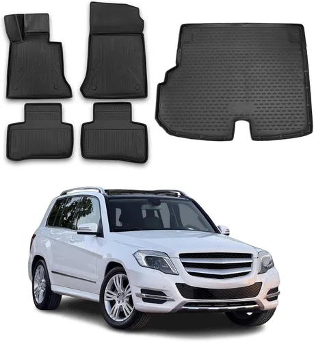 Vista 10 de OMAC Alfombrillas de carga para Mercedes GLS Class X167 2020-2025 7Seats de goma, color negro