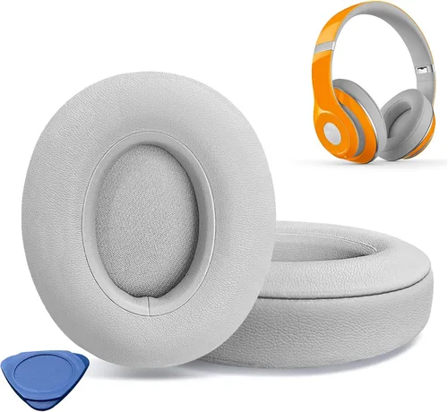 Vista 9 de Almohadillas de repuesto para auriculares Beats Studio 2 y Studio 3 con cable e inalámbricos, almohadillas con piel proteica más suave, espuma