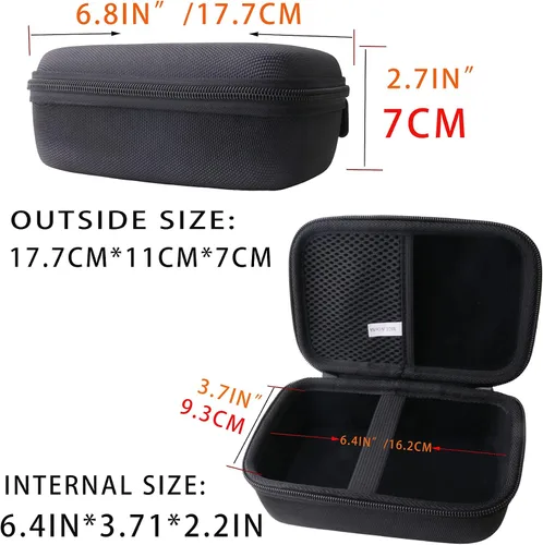 Vista 6 de Estuche de transporte rígido de EVA compatible con Timemmore Chestnut C2/C3 caja de almacenamiento manual para molinillo de café.
