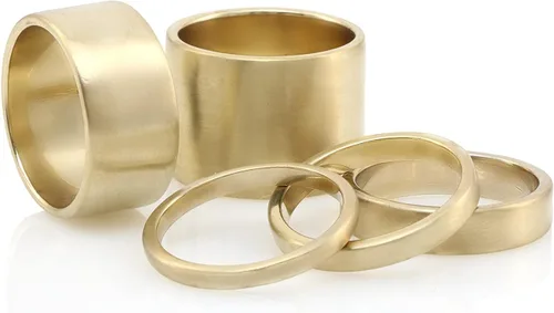 Vista 8 de Versatile 14k Rose Gold Band - Customizable Fashion, Wedding & Stackable Rings for Women - Personalized Anniversary & Relationship Rings for Him and