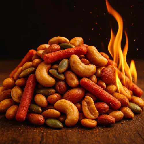 Vista 4 de Ass Munch Spicy Trail Mix - Divertido diseño de burro - Regalo de Navidad para marido - Regalos comestibles para hombres - Mezcla picante, fabricado