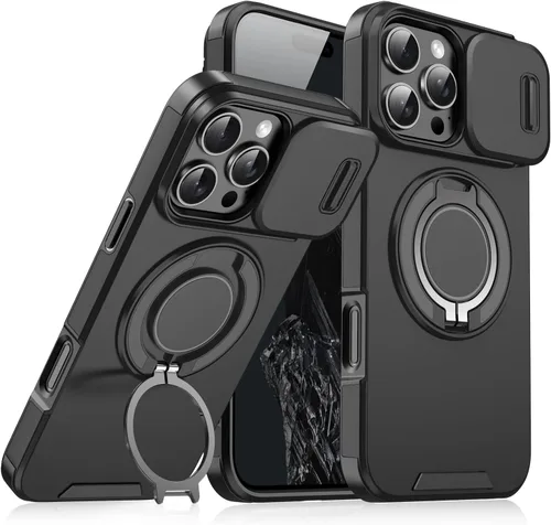 Vista 54 de Dteck Funda para iPhone 16 de 6.1 pulgadas 2024, funda de piel sintética con cierre de botón magnético, ranuras para tarjetas de crédito, función