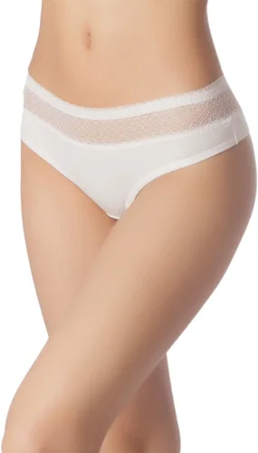 Vista 4 de iB-iP Tanga brasileña de encaje para mujer, ropa interior de malla, tanga, calzoncillos para mujer