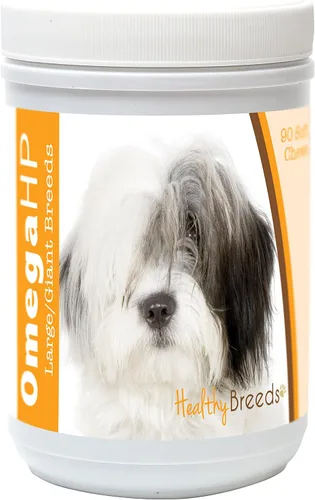 Vista 210 de Healthy Breeds Affenpinscher Omega HP - Masticables suaves para piel y pelaje, 60