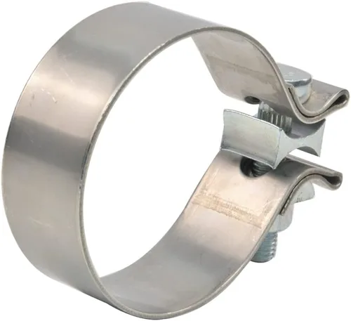 Vista 11 de Abrazadera de banda de escape de 1.75" de acero inoxidable T304, abrazaderas de escape estrechas de 1-3/4 pulgadas, abrazaderas de solapamiento