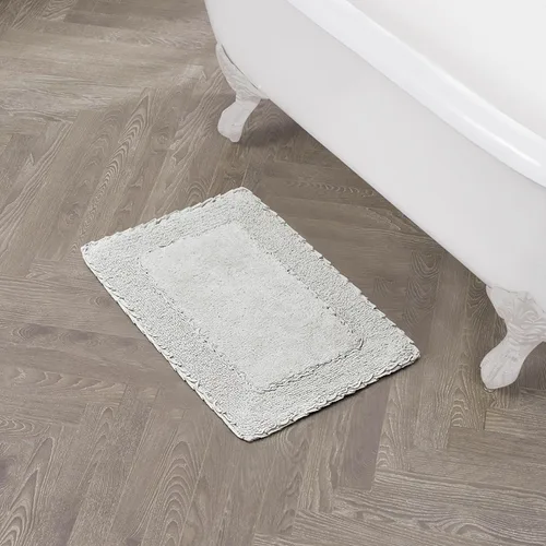Vista 13 de Laura Ashley Ruffle tapete para baño de algodón de 17 x 24 pulgadas